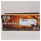 FEDERAL 223 REM ** FUSION - MADE IN USA - Soft Rounded point ** 62 gr ** lot of 3 boxes