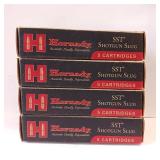 20 GAUGE HORNADY SHOTGUN ** 2 3/4" 250 GR SST SLUG ** LOT OF 4 BOXES!