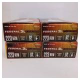 FEDERAL 223 REM ** FUSION - MADE IN USA - Soft Rounded point ** 62 gr ** lot of 4 boxes