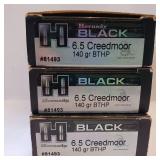 HORNADY BLACK 6.5 CREEDMORE ** 140 gr BTHP ** LOT OF 3 BOXES