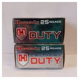 HORNADY CRITICAL DUTY 9MM LUGER + P ** 135 gr FLEX LOCK ** lot of 2 boxes