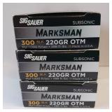SIG SAUR SUBSONIC MARSKMAN 300 BLACK ** 220 gr OTM ** 3 BOX LOT