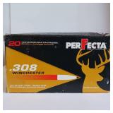 PERFECTA .308 WINCHESTER 150 gr SOFT POINT BRASS CASE ** lot of 5 boxes