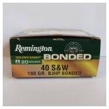 40 S&W REMINGTON GOLDEN SABER BONDED 180 GRAIN BJHP (20 ROUNDS)