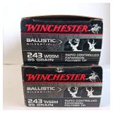 40 rounds - Winchester Ammunition Ballistic Silvertip 95 gr Polymer Tip .243 WSSM Ammo, 20/box