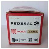 Federal Champion 40 S&W 180 Grain FMJ - 100 Rounds