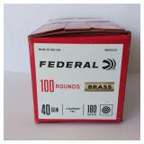 Federal Champion 40 S&W - 180 Grain FMJ - 100 Rounds