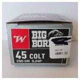 Winchester - Big Bore 45 - 45 COLT - 250GR - SJHP - 20 rounds
