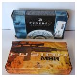 308 WIN - 150GR & 180GR 2 box lot - Federal & FUSION MSR - 40 rounds total