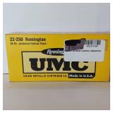 UMC - 22-250 Remington - 45Gr - JHP - 20 cartridges