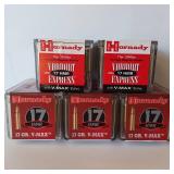Hornady - 17 HMR - 17GR - V-MAX - 5 full boxes - 250 rounds total