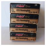 223 Remington - 55GR - FMJ-BT - 4 full box - 80 rounds total