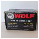 WOLF - 7.62 x 39mm - 123GR. FMJ - 20 cartridges
