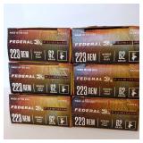Federal - FUSION - .223 REM - 62GR - Bonded Soft Point Ammunition - 20 round boxes - 120rounds total