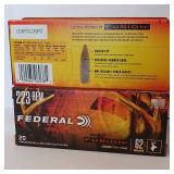 Federal - FUSION - .223 REM - 62GR - Bonded Soft Point Ammunition - 20 round boxes - 120rounds total