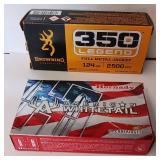350 LEGEND - 170gr SP - FMJ - 124GR - (partial boxes) 30 rounds total - Browning - Hornady Ammunition
