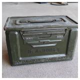 Metal Ammunition Box - Latch Lid - Ammo Box - 50Cal. M2 - Water resistant Seal Lid - GeoCache Stash Box