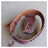 Beautifully Hand Crafted Holster and Belt by Wayne West  - notice the detail