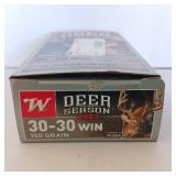 30-30 WIN Ammo - Deer Season XP - 150Gr. - One Box - Winchester Ammunition