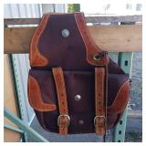 HANDCRAFTED Genuine heavy duty leather by WAYNE WEST - NEVER USED!