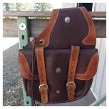 HANDCRAFTED Genuine heavy duty leather by WAYNE WEST - NEVER USED!