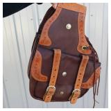 HANDCRAFTED Genuine heavy duty leather by WAYNE WEST - NEVER USED!