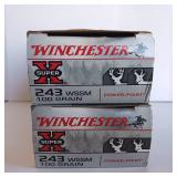 Winchester Super-X Power-Point 243 WSSM - 100-Grain Ammunition **2 full boxes**