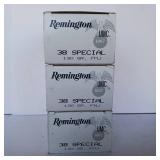 150 Rounds .38 Special Ammo 130gr FMJ - Remington Ammunition