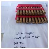 20 rounds Ammunition - W-W Super - .264 WIN MAG Ammo - No Box