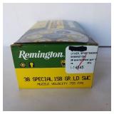 38 Special - 158GR. LD SWC - Remington Performance Wheel Gun Ammunition
