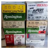Shot Gun Ammunition - Partial Boxes (124 rounds total) - Mixed 20Gauge Shells - Winchester - Remington - Federal +