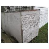 48in×85in×53in wood storage box c...