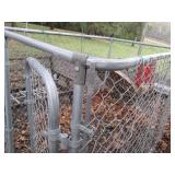 Small chain link dog kennel enclosu...