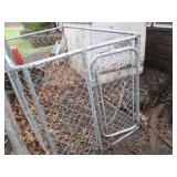 Small chain link dog kennel enclosu...