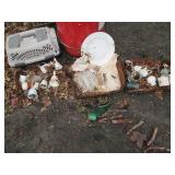 Small pet carrier, decorative bells...