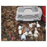 Small pet carrier, decorative bells...