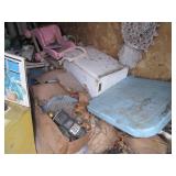 Content of toy shed including a var...