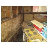 Content of toy shed including a var...