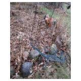 Heart themed outdoor decorative whe...