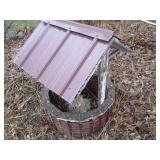 Decorative garden wishing well...