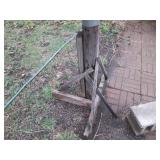 Outdoor thermometer and giant wood/...