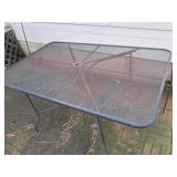 Metal outdoor patio table plus (2) ...