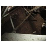 Vintage metal and wood folding picn...