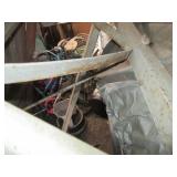 Vintage metal and wood folding picn...