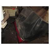 Large pull behind lawn sweeper with...