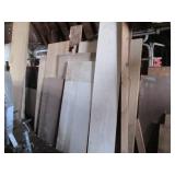 Large lot of assorted wood sections...