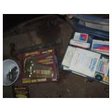 Vintage metal first aid kit, staple...