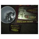 Vintage metal first aid kit, staple...