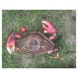 Metal framed Person sized fan shape...