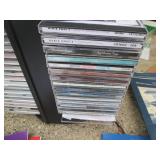 Spinning CD rack filled with CD